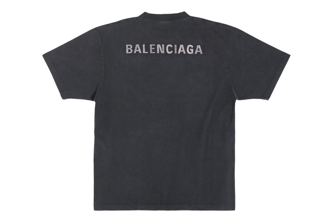 Pre-owned Balenciaga Back Large Fit T-shirt Black