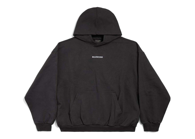 Balenciaga Back Logo Hoodie Black Men's - SS25 - US