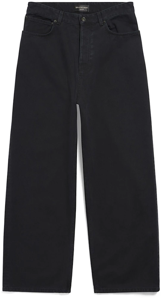 Balenciaga Baggy Soft Left Hand Denim Pants Black - SS23 Men's - US