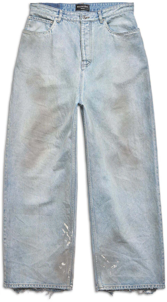 Balenciaga Baggy Pants - Blue - Unisex - S - Cotton