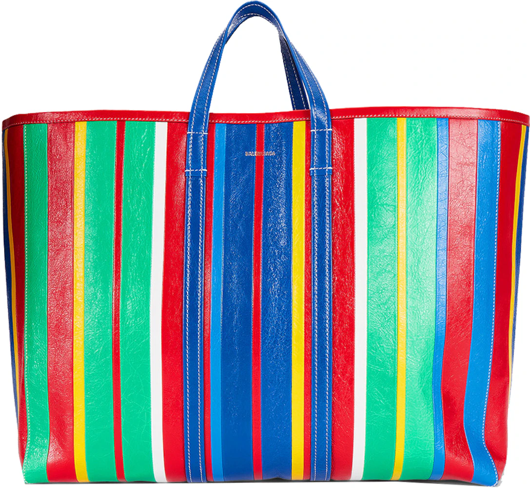 Balenciaga Barbes Shopper Bag Multicolor in Calfskin Leather with - JP