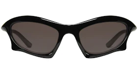 Balenciaga Bat Rectangle Sunglasses Black