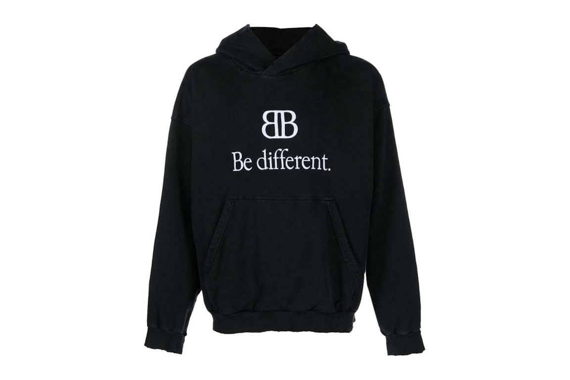 Pre-owned Balenciaga Be Different Hoodie Black