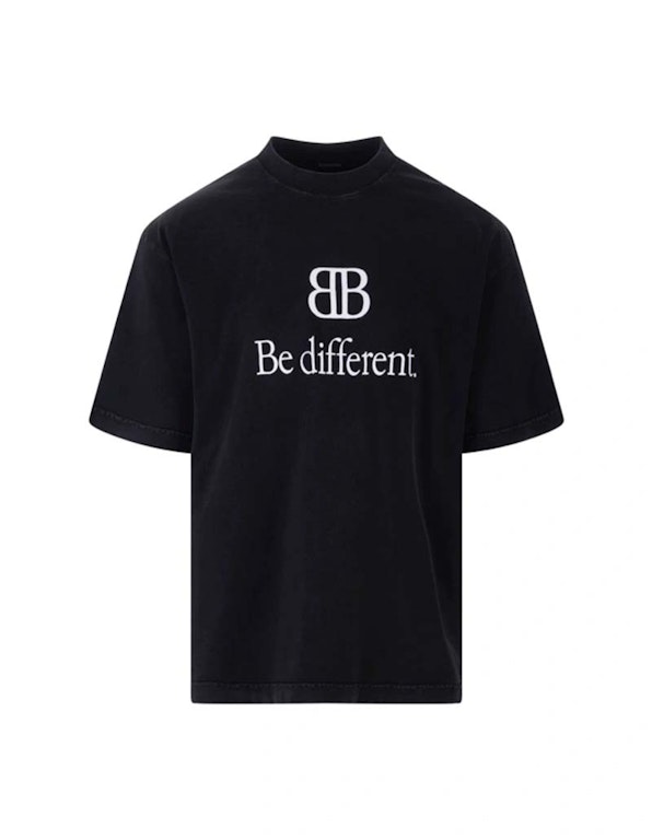 Pre-owned Balenciaga Be Different T-shirt Black