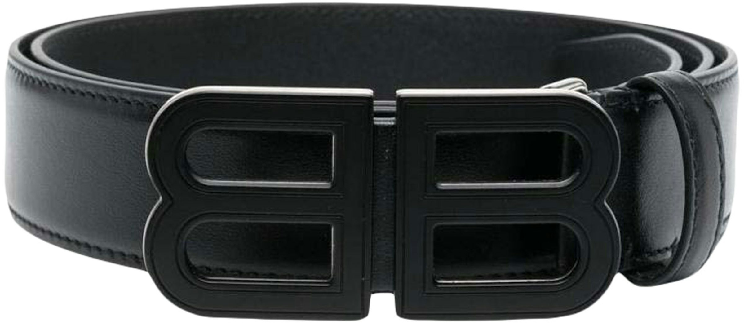 MCM Claus M Reversible Belt Monogram 1.75W 51In/130Cm Black in Leather with  Gold-tone - US