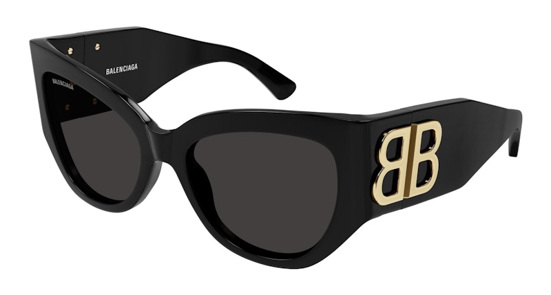 Pre-owned Balenciaga Butterfly Sunglasses In Black/grey (bb0322s/002)