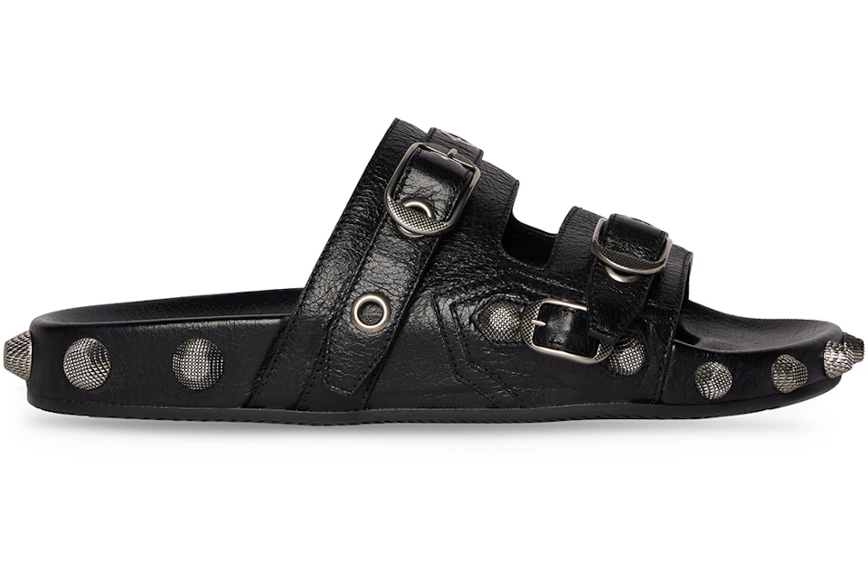 Balenciaga Cagole Sandals Black - 693956WAD4E1081 - CN