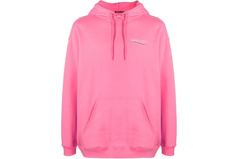 Balenciaga Campaign Logo Hoodie Pink Men's SS21 US