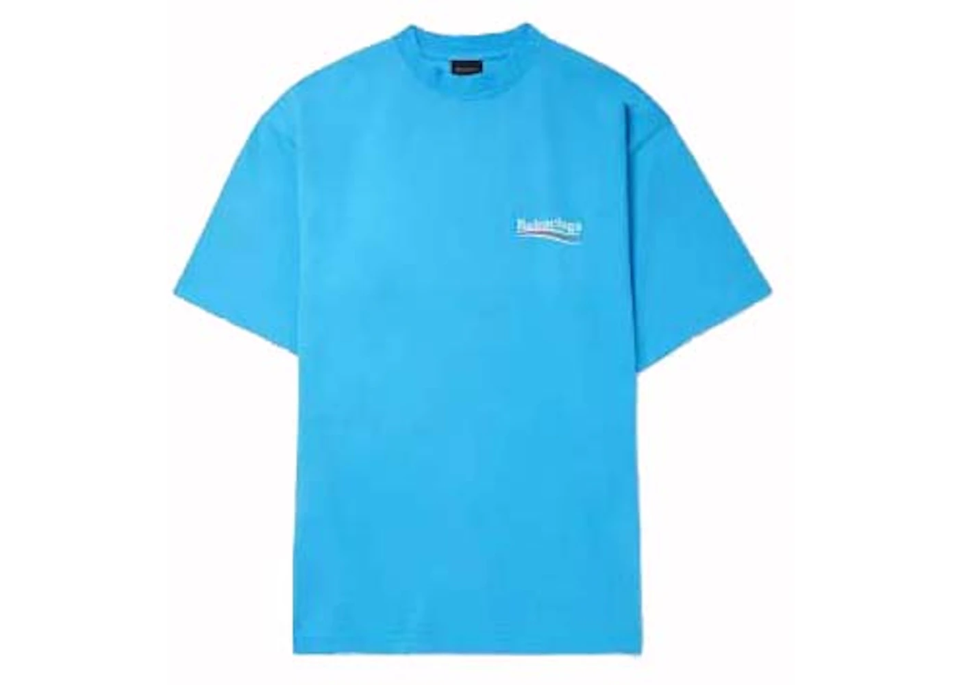 Balenciaga Campaign Oversize T-Shirt Blue Men's US