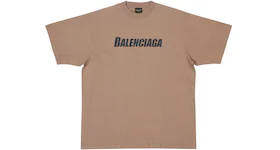 Balenciaga Caps Boxy Fit T-shirt Grey