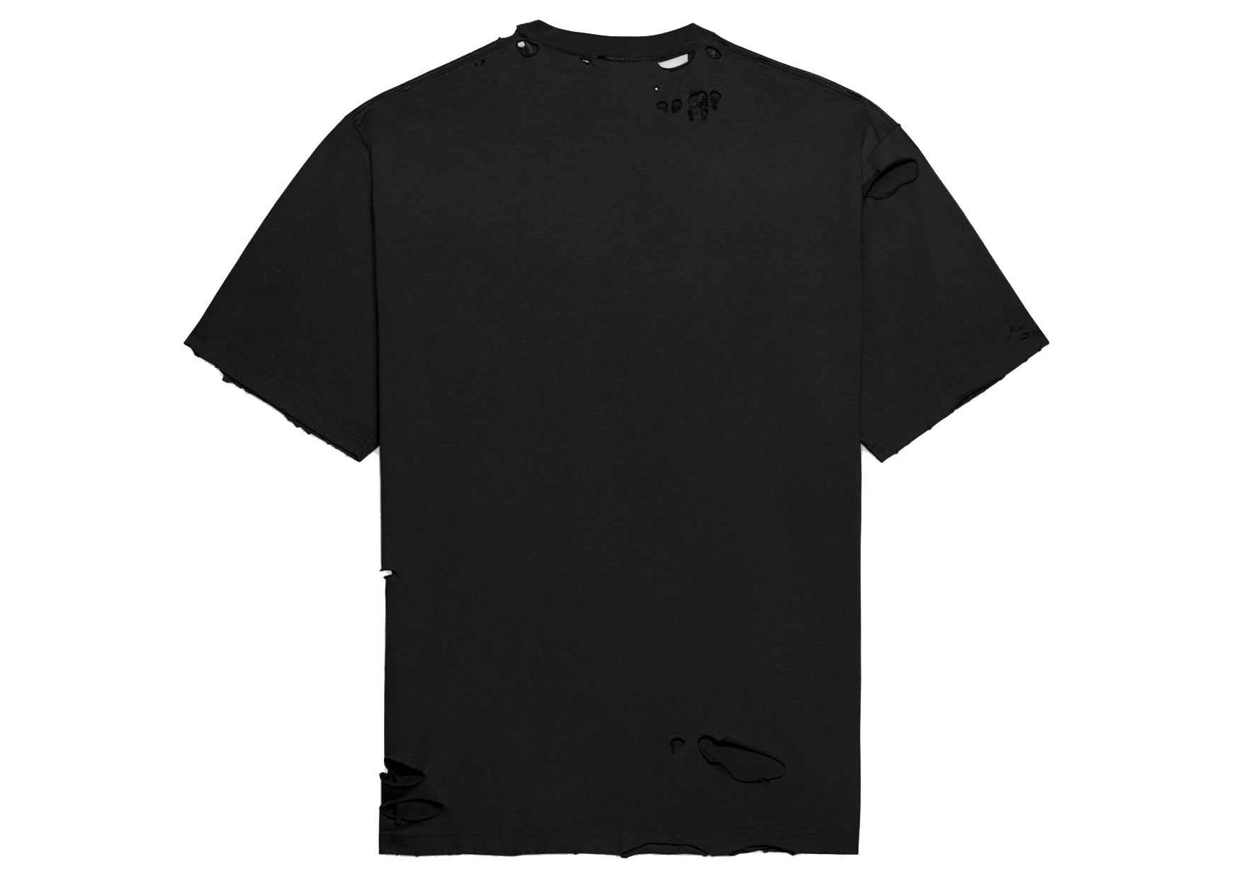 Balenciaga Caps Destroyed Flatground T-shirt Black メンズ - SS21 - JP