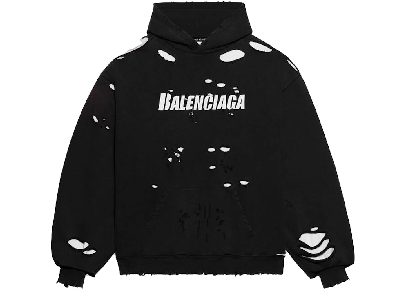 Balenciaga ripped hoodie Clearance