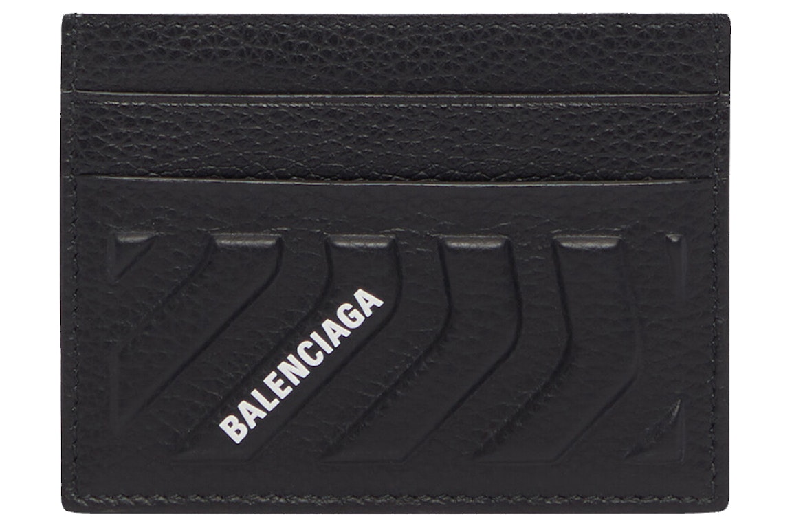 Pre-owned Balenciaga Car Card Holder Black