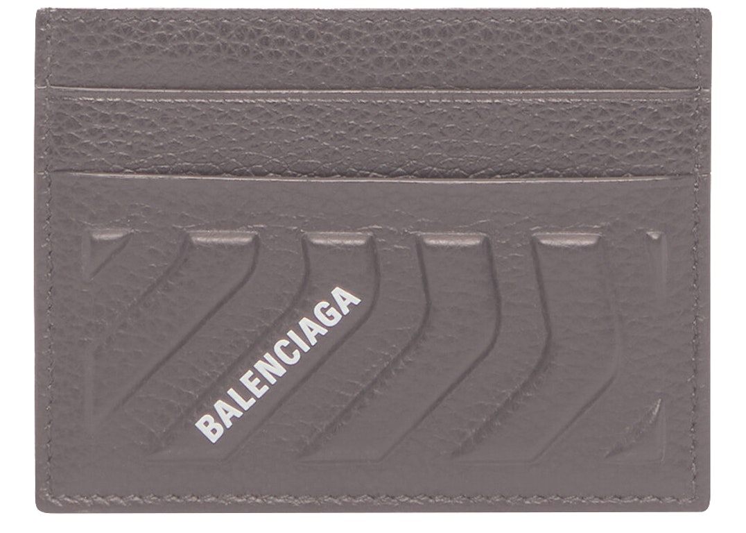 Pre-owned Balenciaga Car Card Holder Grey