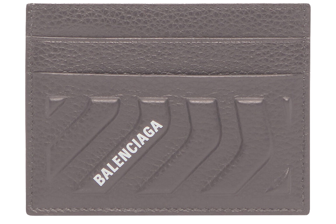 Pre-owned Balenciaga Car Card Holder Grey
