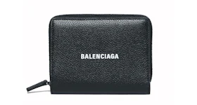 Balenciaga Cash Bi-Fold Compact Wallet Black/White
