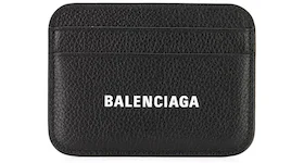 Balenciaga Cash Logo Card Holder Black/White