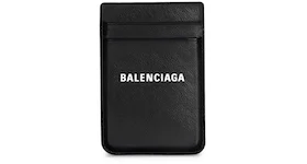 Balenciaga Cash Magnet (2 Card Slots) Phone Card Holder Black/White