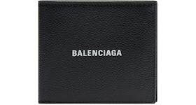 Balenciaga Cash Square Folded Coin Wallet Black/White