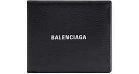 Balenciaga Cash Square Folded Coin Wallet Black/White