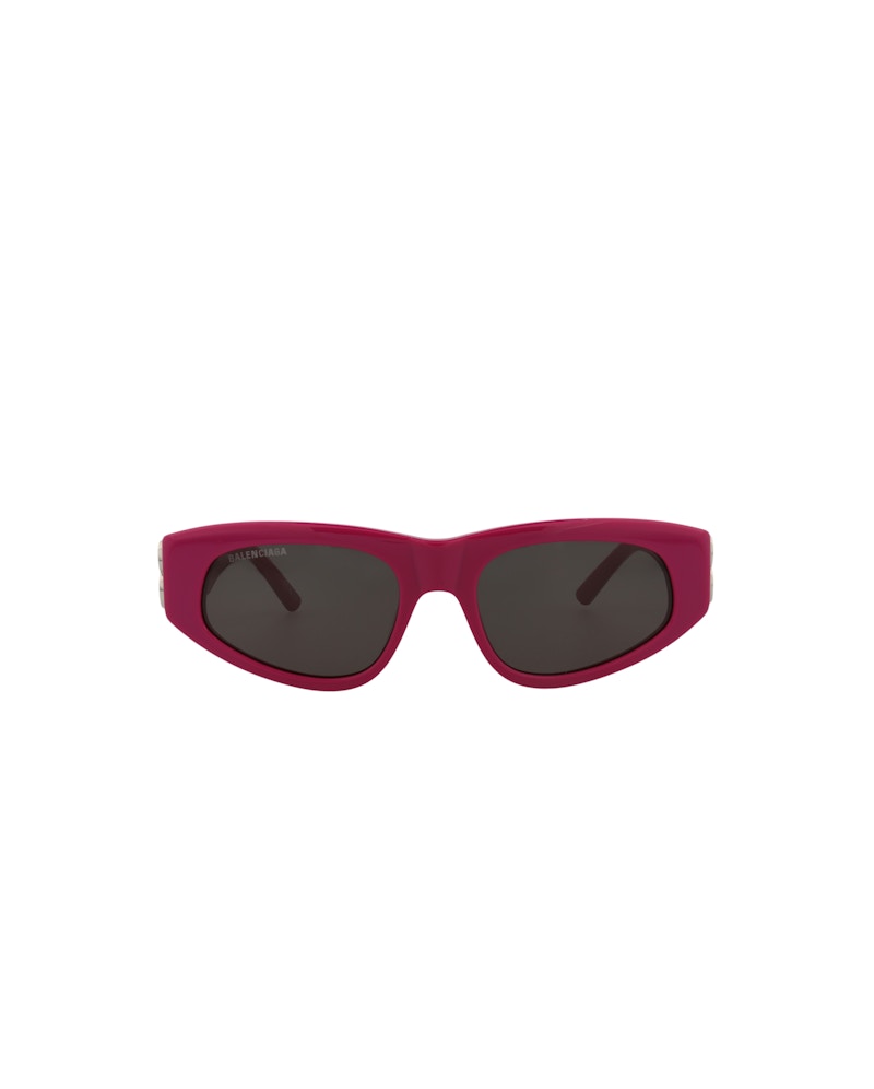 Balenciaga Cat Eye-Frame Recycled Acetate Sunglasses Fuchsia