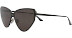 Balenciaga Lunettes de soleil yeux de chat Noir/Noir/Gris (BB0191S-30011959-001)