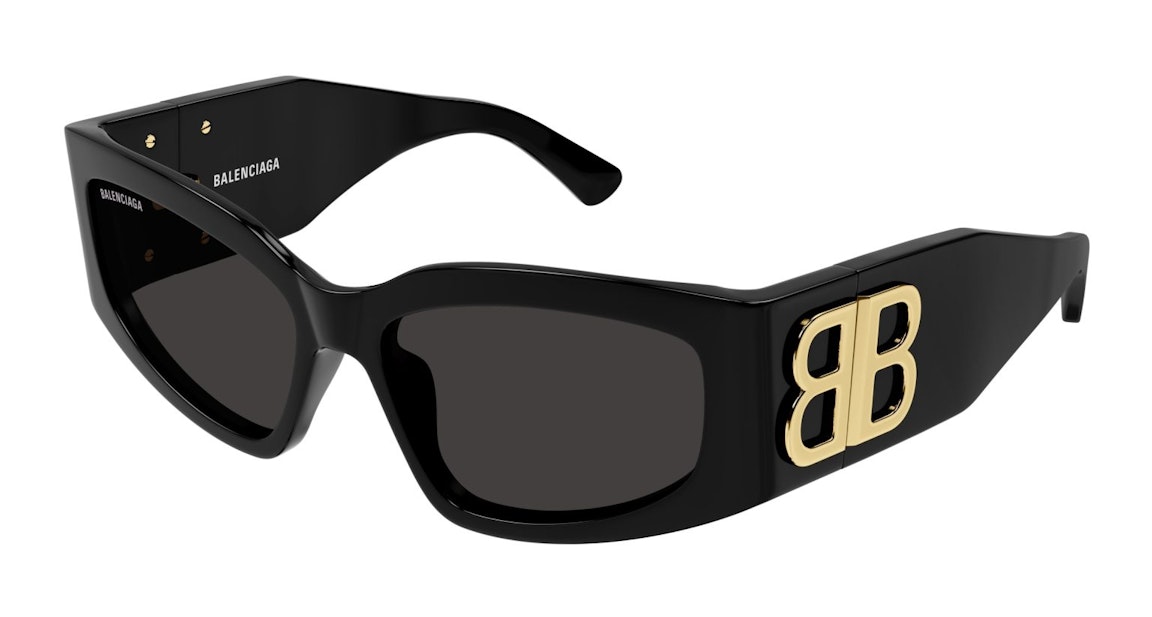 Pre-owned Balenciaga Cat Eye Sunglasses Black/grey (bb0321s-002)