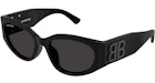 Balenciaga Lunettes de soleil Cat Eye Noir/Gris (BB0324SK-001)