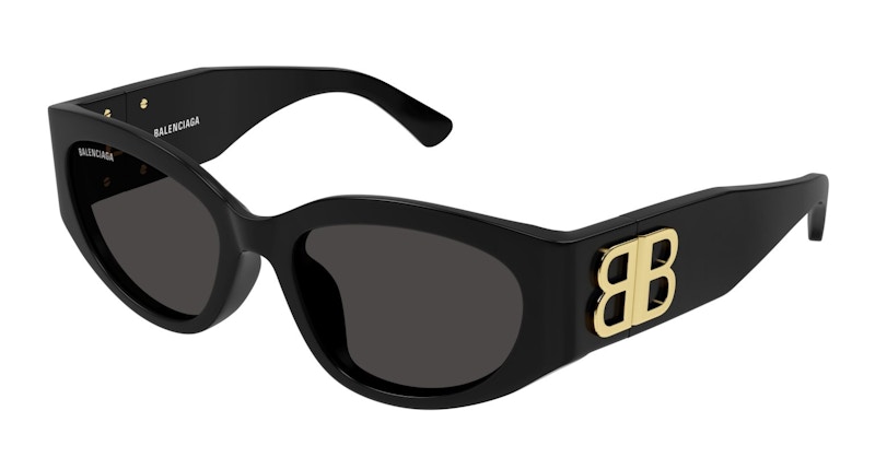 Pre-owned Balenciaga Cat Eye Sunglasses In Black/grey (bb0324sk/002)