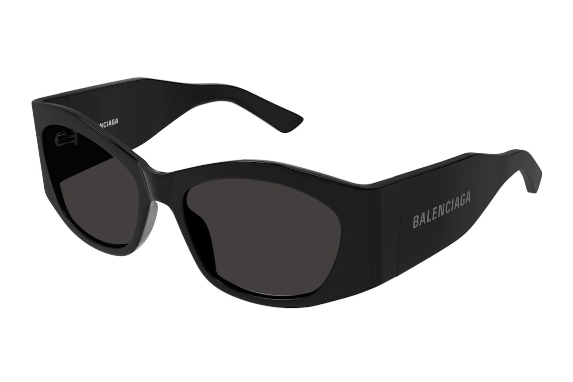 Pre-owned Balenciaga Cat Eye Sunglasses Black/grey (bb0329s-001)
