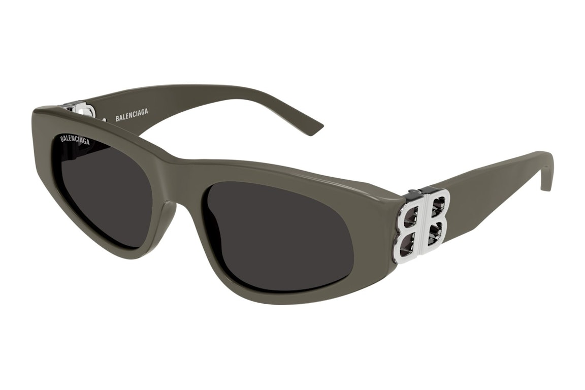 Pre-owned Balenciaga Cat Eye Sunglasses Brown Silver/grey (bb0095s-023)