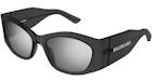 Balenciaga Lunettes de soleil Cat Eye Gris/Argenté (BB0329S- 003)