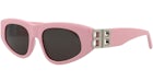 Balenciaga Lunettes de soleil yeux de chat Rose/Argenté/Grey (BB0095S-30008868-013)