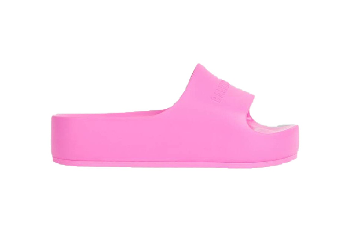Pre-owned Balenciaga Chunky Slide Fluo Pink (women's)