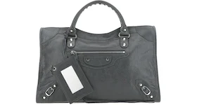 Balenciaga City Classic Handbag Medium Gray