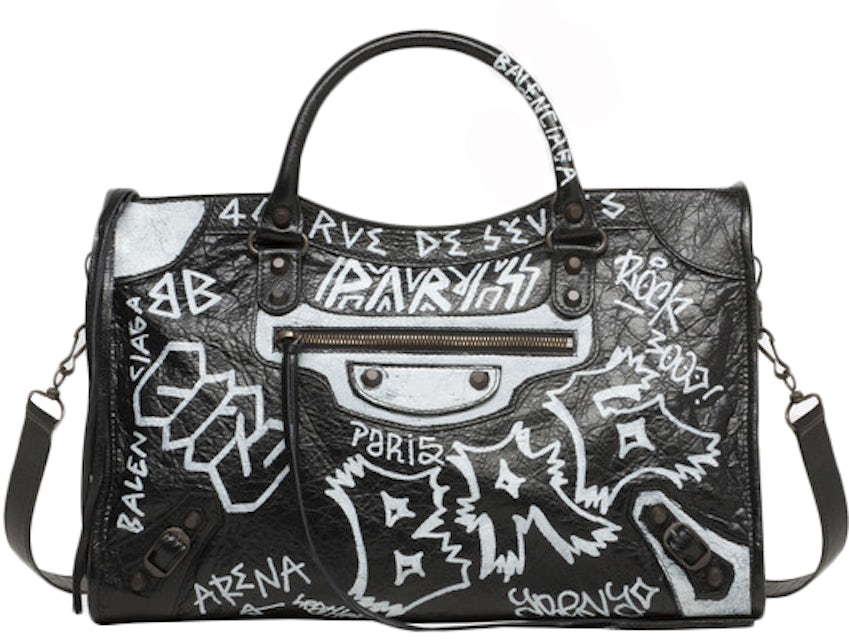 balenciaga graffiti crossbody bag