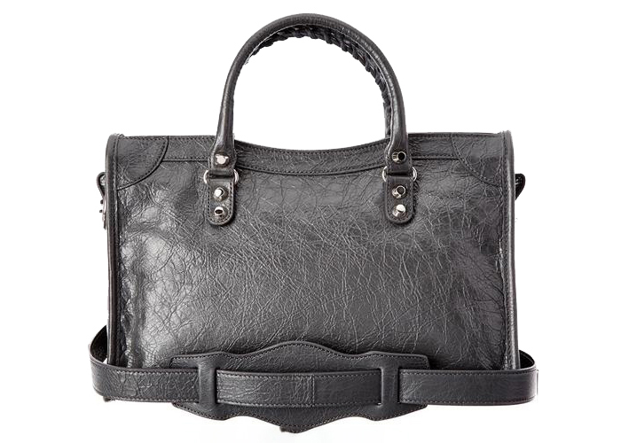 Balenciaga Classic City S Bag with Strap Gray in Lambskin Leather - US