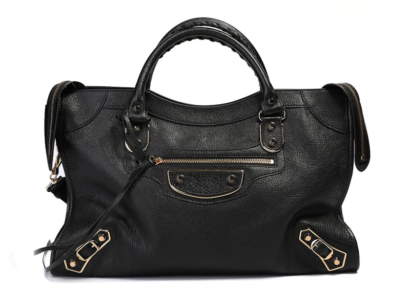 metallic edge classic city bag