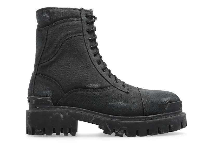 Balenciaga Combat Strike 20mm Boot Black Men's - 694042W2H111000