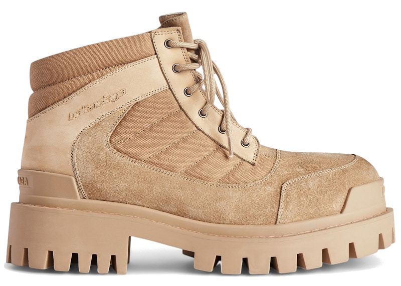 Balenciaga Combat Strike Low Boot Sand