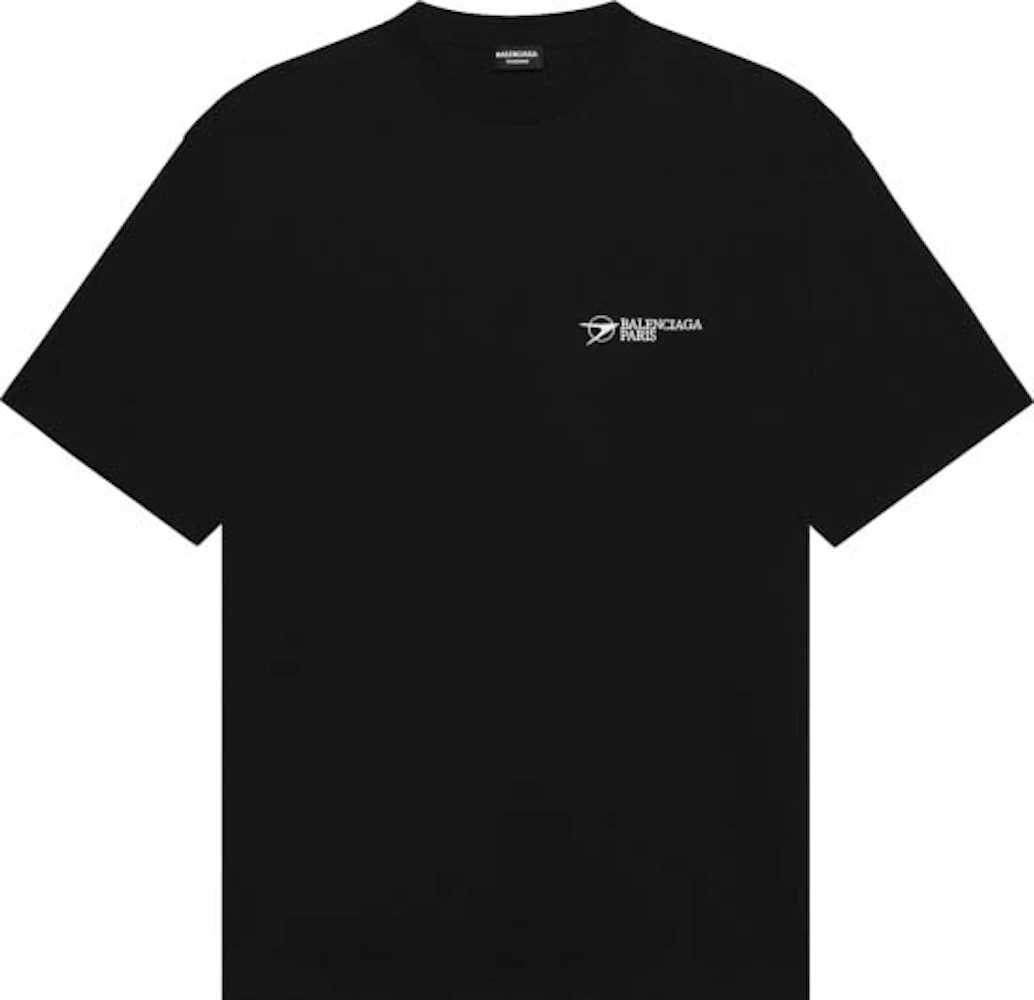 Balenciaga Corporate Logo T-shirt Black Men's - US