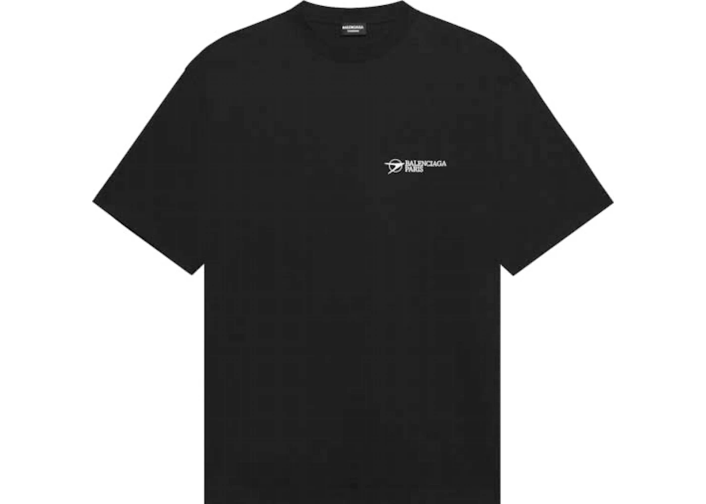 Balenciaga Corporate Logo T-shirt Black Men's - US