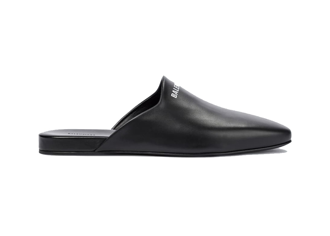 Pre-owned Balenciaga Cosy Mules Black Leather