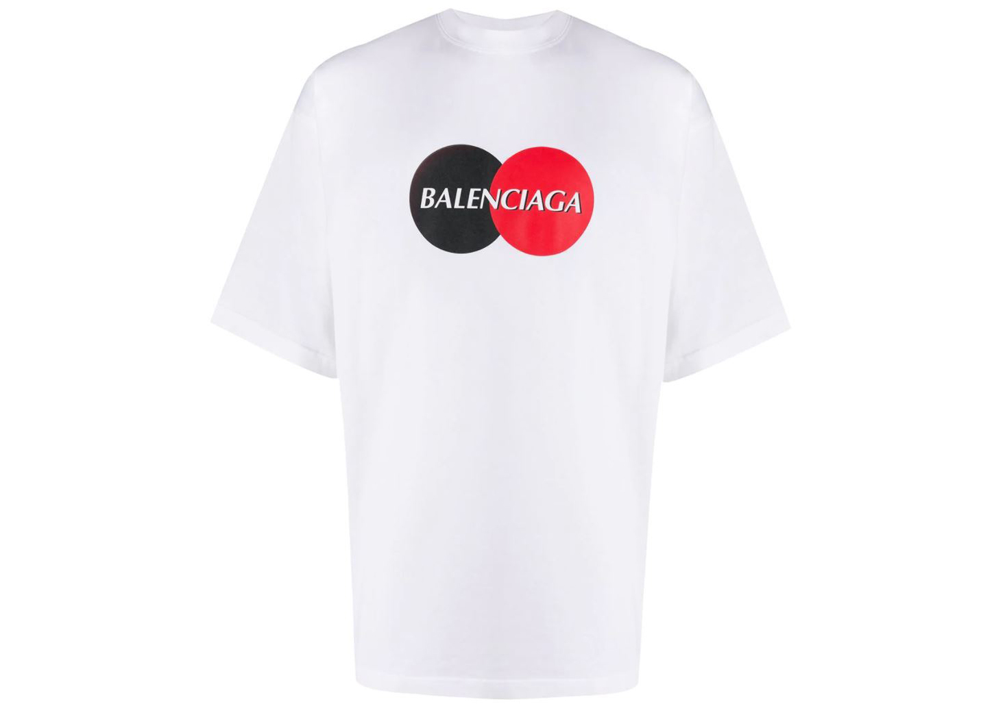 Balenciaga Credit Card Logo Oversized Fit Tshirt White  US