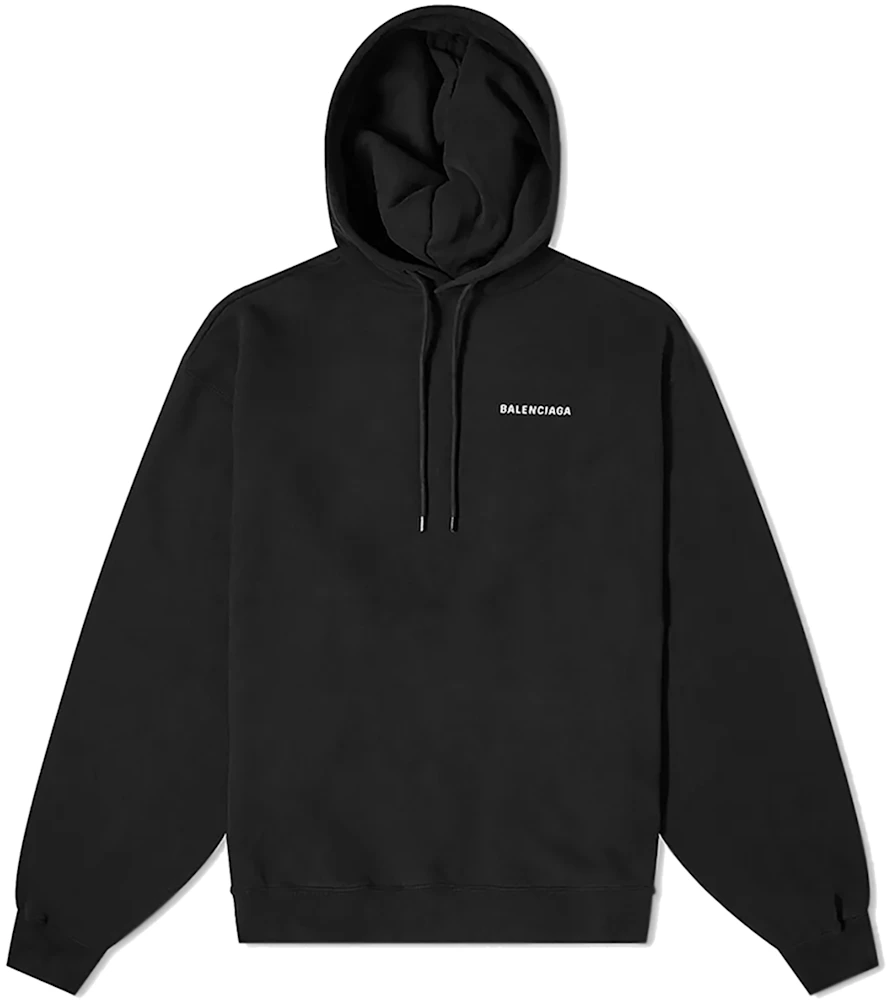 Balenciaga Defile Oversized Hoodie Black - SS21 - US