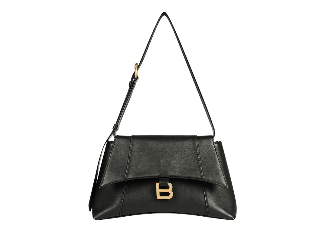 Pre-owned Balenciaga Downtown Small Shoulder Bag Black