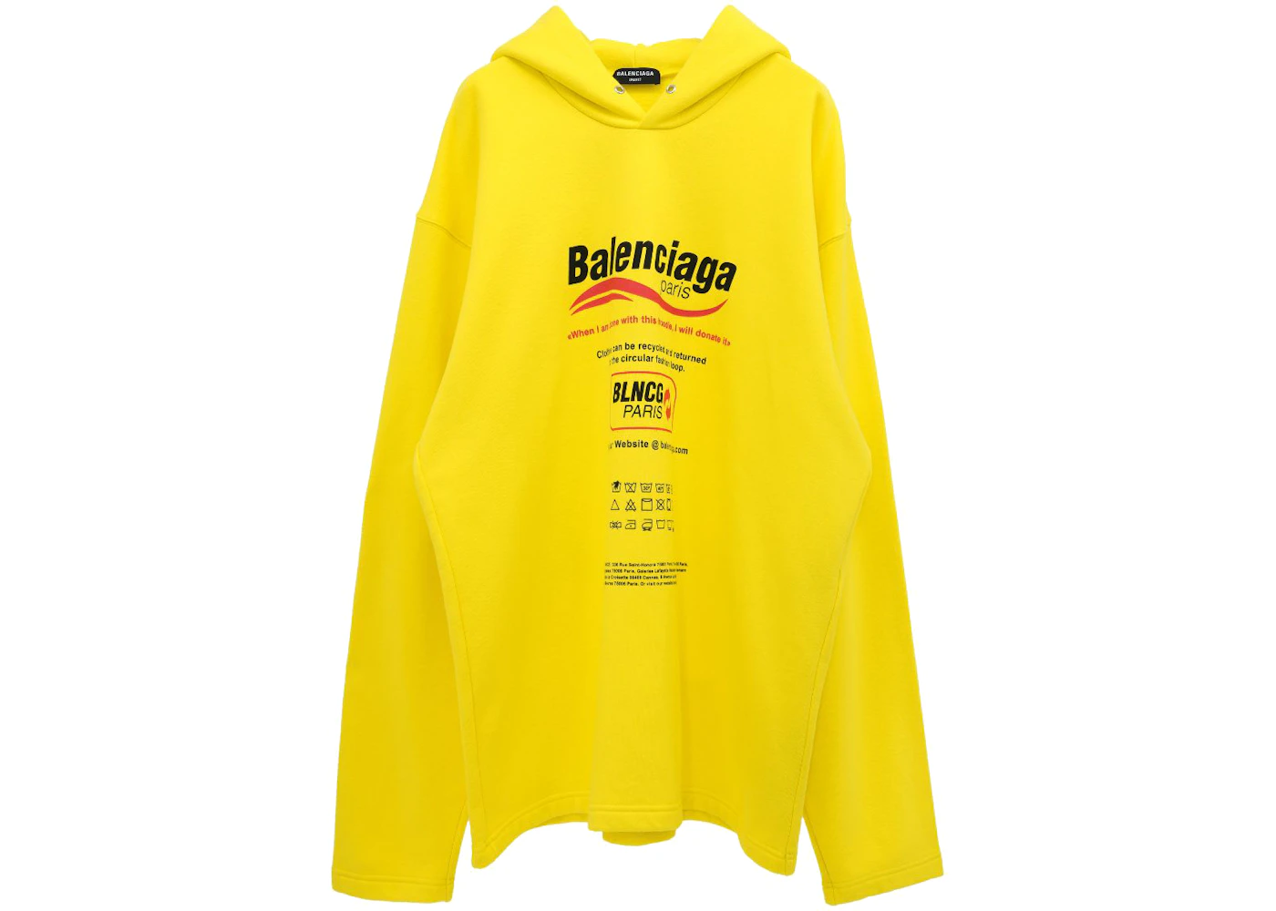 Balenciaga no rib hoodie Clearance