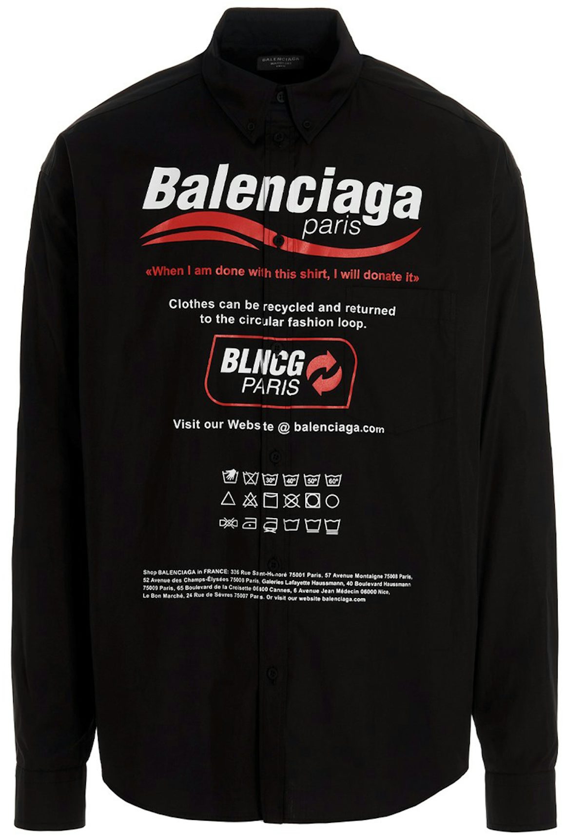 Balenciaga T-shirt with vintage-effect, Women's Clothing