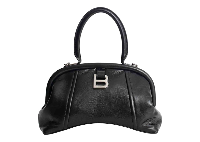 Balenciaga Editor Bag Black in Calfskin Leather with Silver-tone - US