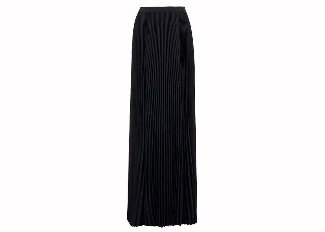 Pre-owned Balenciaga Elegant Black Maxi Skirt Black